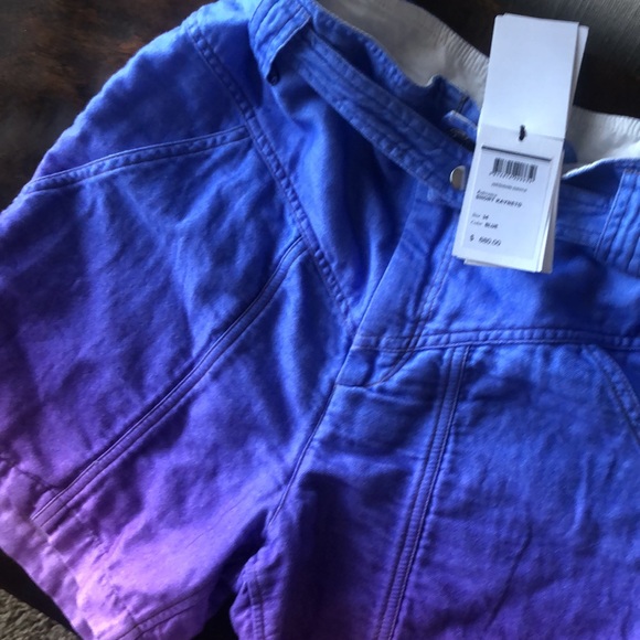 Isabel Marant KAYNETD shorts in blue/purple ombré FR34 - Picture 2 of 6